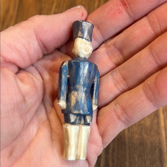 Tim Holtz Blue and Cream Holiday Figurine Set - Picture 6 of 9